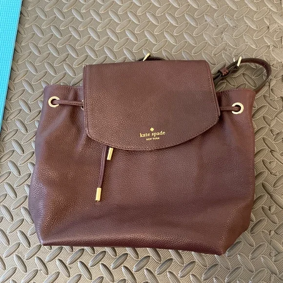 kate spade | Bags | Kate Spade Dark Purplemauve Backpack  display picture 3